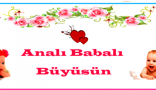 HOŞGELDİN BEBEĞİM: Analı babalı büyüsün