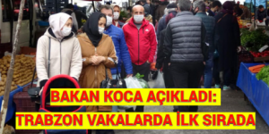 BAKAN KOCA AÇIKLADI: TRABZON VAKALARDA İLK SIRADA