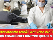 “İŞTEN ÇIKARMA YASAĞI” 2 AY DAHA UZATILD: “KÇÖ ASGARİ ÜCRET DÜZEYİNE ÇIKARILSIN”