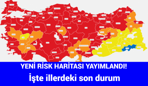 YENİ RİSK HARİTASI YAYIMLANDI! İşte illerdeki son durum