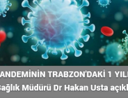 PANDEMİNİN TRABZON’DAKİ 1 YILI: İl Sağlık Müdürü Dr Hakan Usta açıkladı