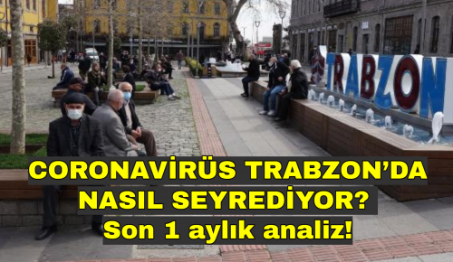 CORONAVİRÜS TRABZON’DA NASIL SEYREDİYOR? Son 1 aylık analiz