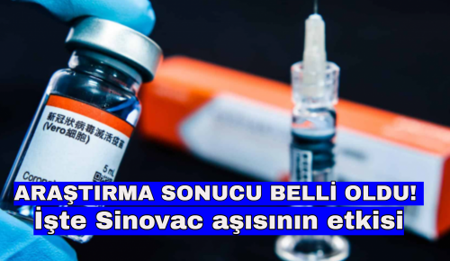 ARAŞTIRMA SONUCU BELLİ OLDU! İşte Sinovac aşısının etkisi