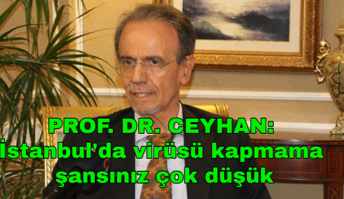 PROF. DR. CEYHAN: İstanbul’da virüsü kapmama şansınız çok düşük