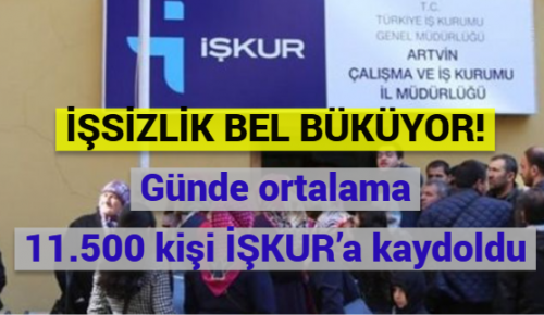 İŞSİZLİK BEL BÜKÜYOR! Günde ortalama 11.500 kişi İŞKUR’a kaydoldu