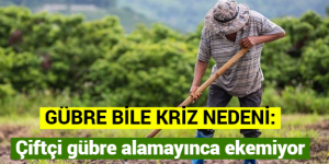 GÜBRE BİLE KRİZ NEDENİ: Çiftçi gübre alamayınca ekemiyor