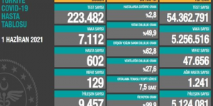 CORONAVİRÜS TABLOSUNDA BUGÜN (01 HAZİRAN 2021)