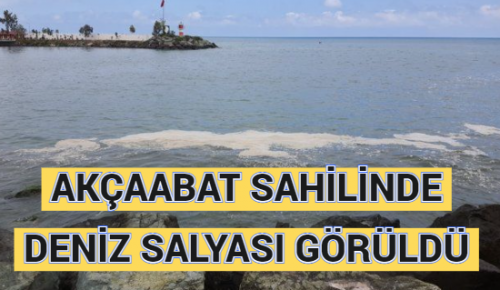 AKÇAABAT SAHİLİNDE DENİZ SALYASI GÖRÜLDÜ