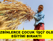 YÜZBİNLERCE ÇOCUK ‘İŞÇİ’ OLDU, EĞİTİMİ BIRAKTI