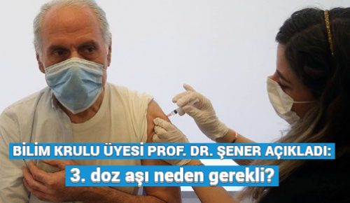 BİLİM KURULU ÜYESİ PROF. DR. ŞENER AÇIKLADI: 3. doz aşı neden gerekli?