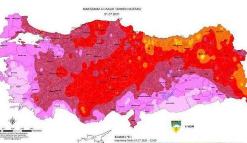 METEOROLOJİ’DEN ‘SICAK HAVA’ UYARISI! Harita yayımlandı