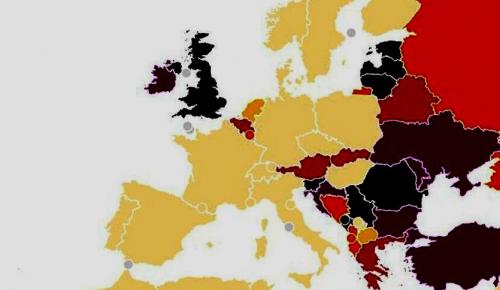 İNGİLİZ BASININDAN ENDİŞE VEREN COVİD-19 HARİTASI: Türkiye en yüksek ülkeler arasında