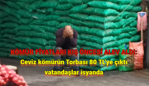 KÖMÜR FİYATLARI KIŞ ÖNCESİ ALEV ALDI: Ceviz kömürün Torbası 80 TL’ye çıktı. Vatandaşlar isyanda!