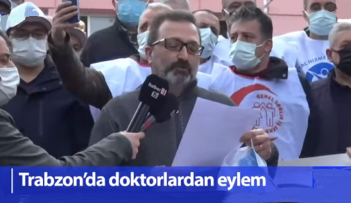 TRABZON’DA DOKTORLARDAN EYLEM! G(ö)revdeyiz…