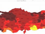 TÜRKİYE HARİTASI KIPKIRMIZI: 21 ilde günlük vaka sayısı 500’ü geçti
