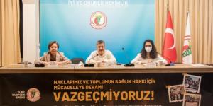 TTB, EYLEM PROGRAMINI AÇIKLADI: Haklarımız ve toplumun sağlık hakkı için mücadeleye devam