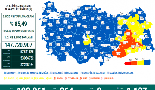 CORONAVİRÜS TABLOSUNDA BUGÜN (29 MAYIS 2022)