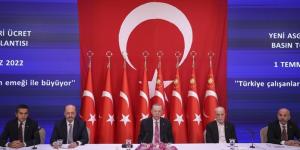 CUMHURBAŞKANI RECEP TAYYİP ERDOĞAN AÇIKLADI: Yeni asgari ücret net 5.500 lira oldu .