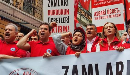 ZAMLI MAAŞLAR ÖDENMEDEN ERİDİ