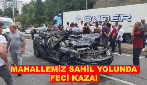 MAHALLEMİZ SAHİL YOLUNDA FECİ KAZA! 3’ü çocuk 6 kişi yaralandı.
