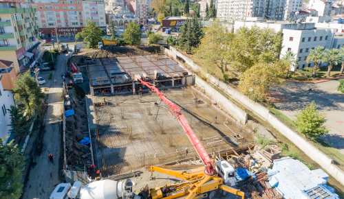 AKÇAABAT KÜLTÜR MERKEZİNİN TEMELİ ATILDI