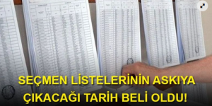 RESMİ GAZETE’DE YAYIMLANDI! Yurt içi seçmen listelerinin askıya çıkacağı tarih belli oldu