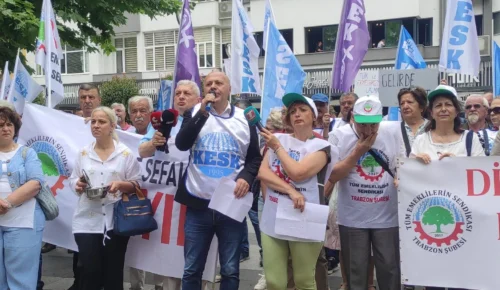 KESK TRABZON TÜİK ÖNÜNDE ZAMLARI PROTETO ETTİ  | TÜİK rakamları yalan, yoksulluk gerçek