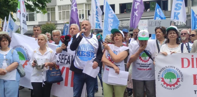 KESK TRABZON TÜİK ÖNÜNDE ZAMLARI PROTETO ETTİ  | TÜİK rakamları yalan, yoksulluk gerçek