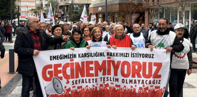 TRABZON EMEK VE DEMOKRASİ PLATFORMU ADALET İÇİN YÜRÜDÜ: Ekmek yoksa barış da yok!