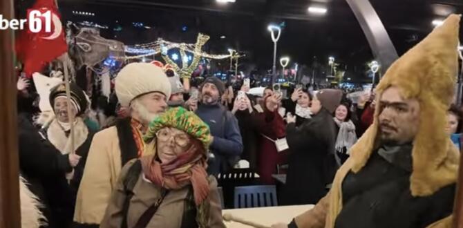 TRABZON MEYDAN PARKI’NDA KALANDAR: Çoşkuyla, renkli görüntülerle kutlandı