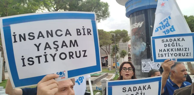ONURLU YAŞAMI ALACAĞIZ! Ücretler küçüldü, geçim ihtiyaç tutarları büyüdü; Hala anlamıyor musunuz? GEÇİNEMİYORUZ!