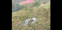 GELİYA/ KARAÇAM’DA OTOMOBİL FINDIK BAHÇESİNE YUVARLANDI