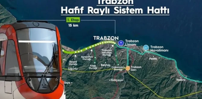 TRABZON’DA TARİHİ GÜN: “Raylı Sistem” için ilk kazma vuruldu